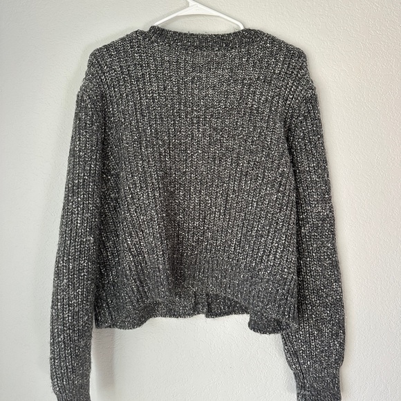 Rachel Zoe Charcoal Gray Button-Up Cardigan - Picture 6 of 6